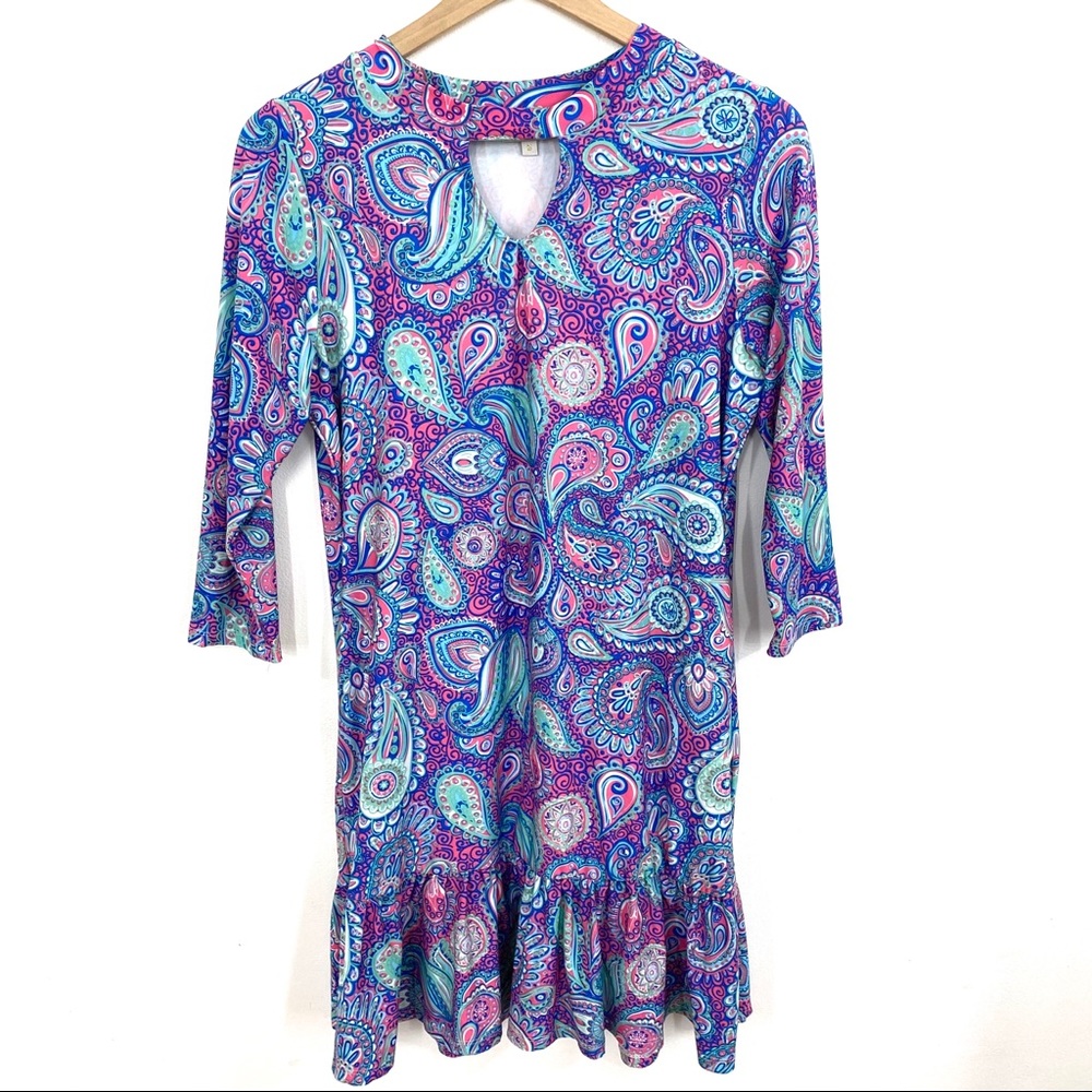Simply Southern | Paisley Ruffle Bottom Dress
